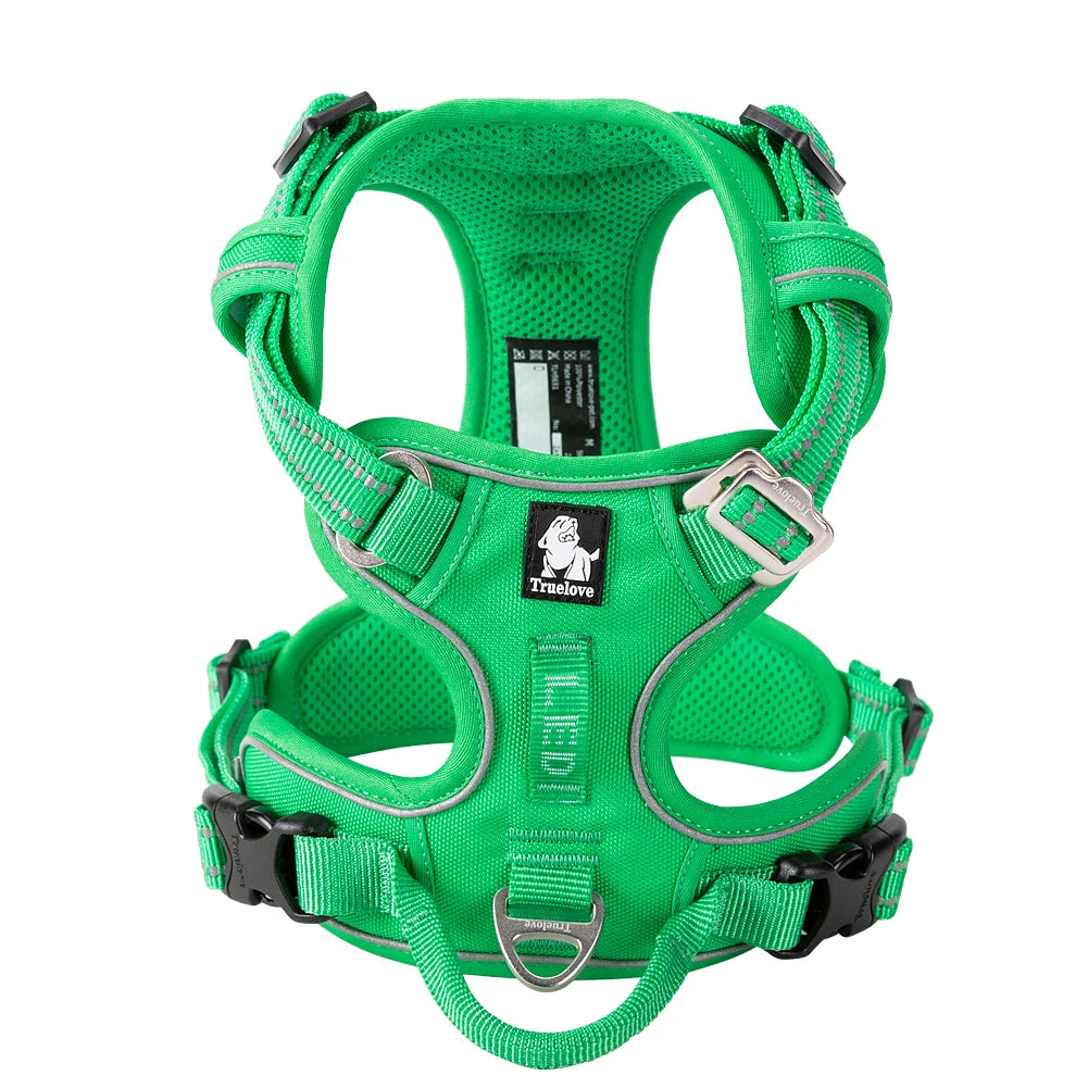 TrueLove Adjustable Reflective No Pull Dog Harness For Pets