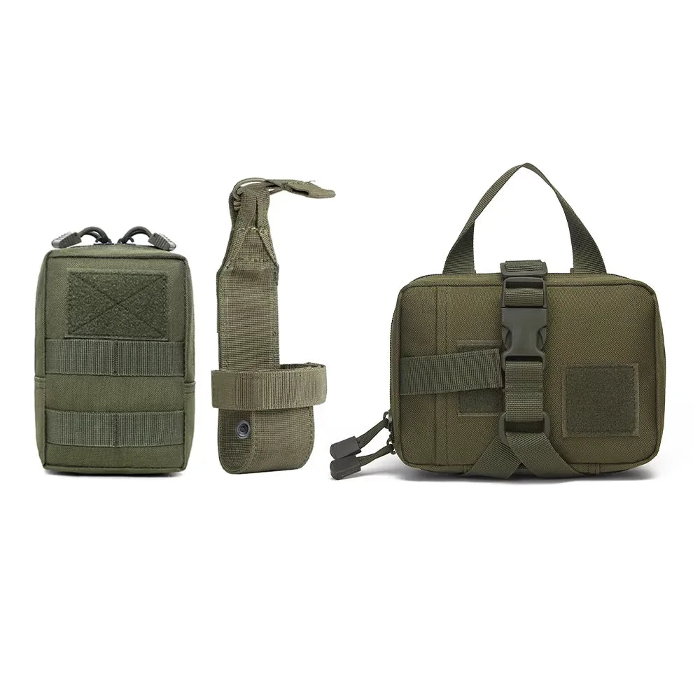 PetraVel Tactical Dog Molle Pouch Belt and Harness Set