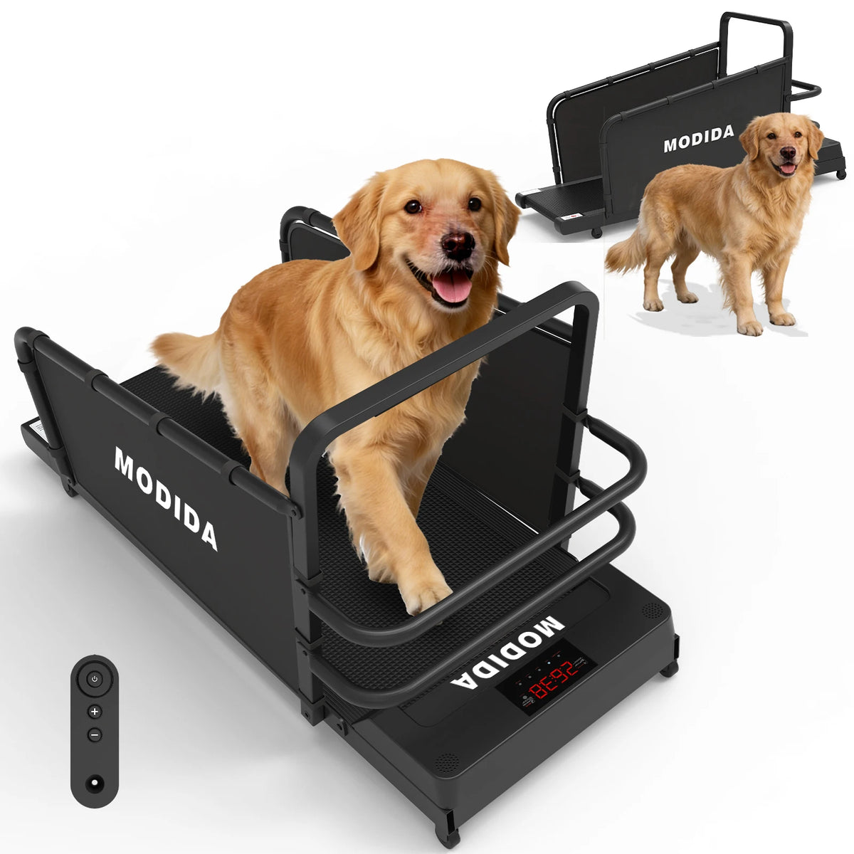 Modida Adjustable Speed Indoor Dog Treadmill With Led Display