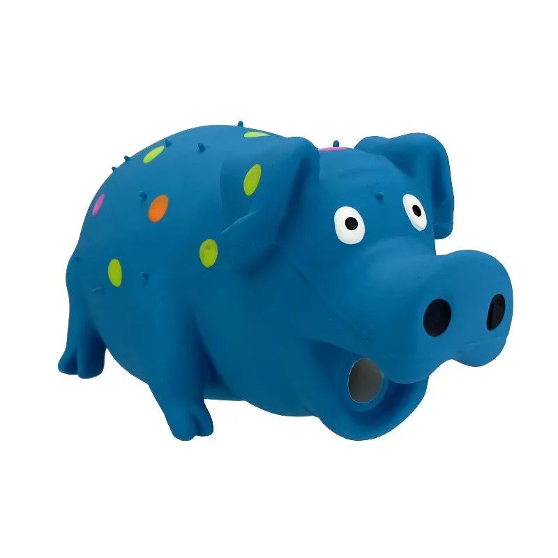 Premium Soft Silicone Pig Dog Toy For Training