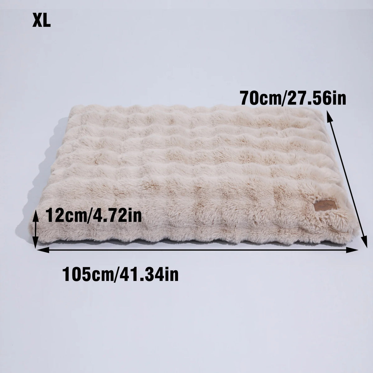 Bingopaw Ultra Soft Plush Dog Bed With Thick Comfort Foam