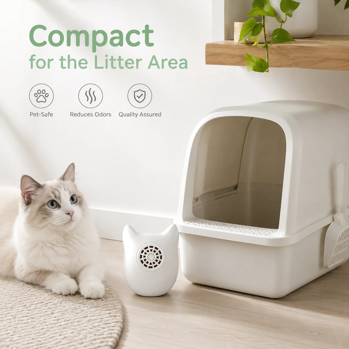 Cat Litter Box Deodorizer Tablets For Pet Safe Odor Elimination