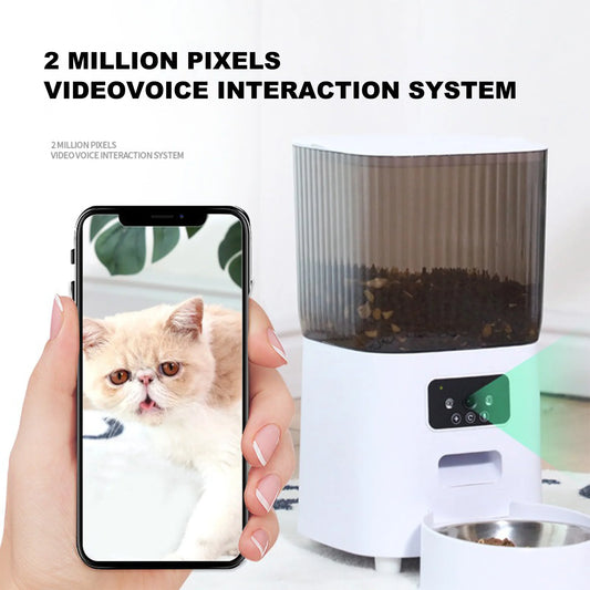 Smart App Controlled Automatic Pet Food Dispenser With Timer