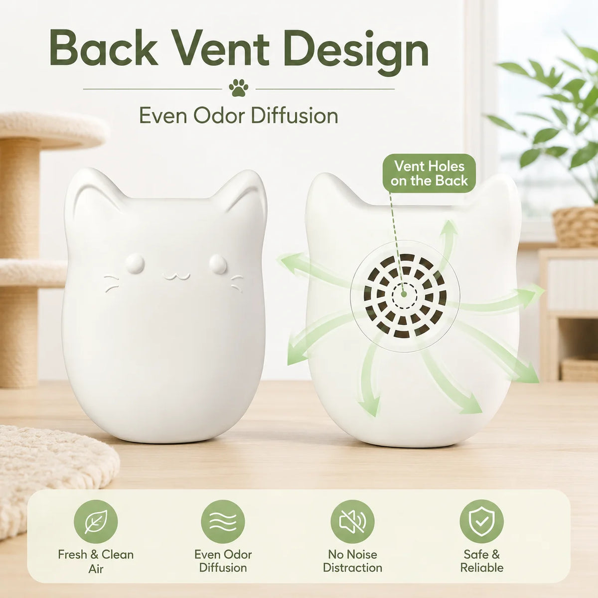 Cat Litter Box Deodorizer Tablets For Pet Safe Odor Elimination