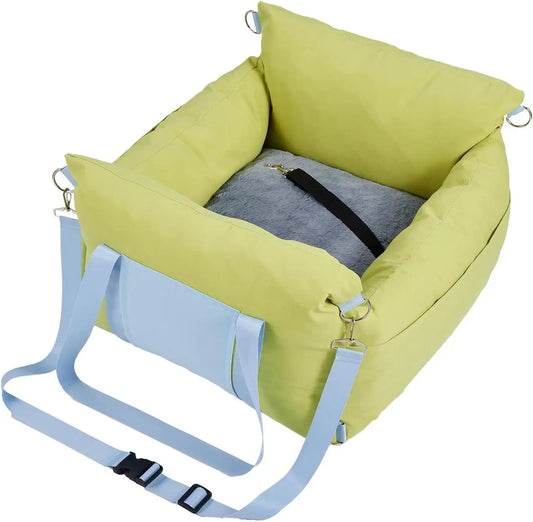 HiMISS Waterproof Dog Car Seat Booster With Storage Pockets