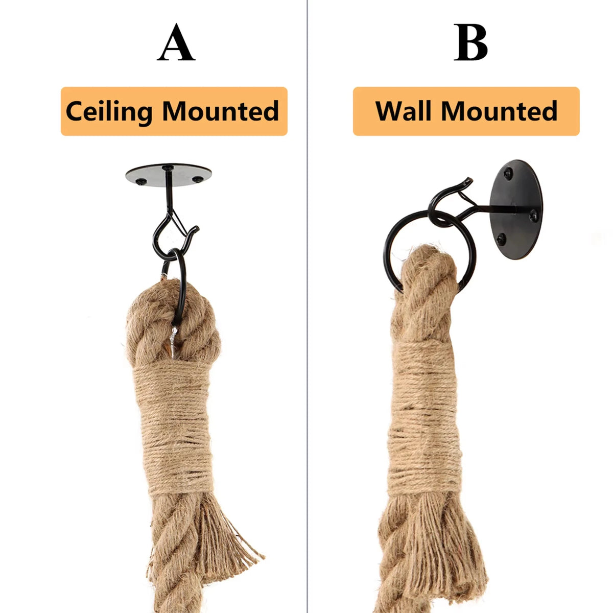 CWV Sisal Cat Ceiling Mounted Climbing Rope Scratcher