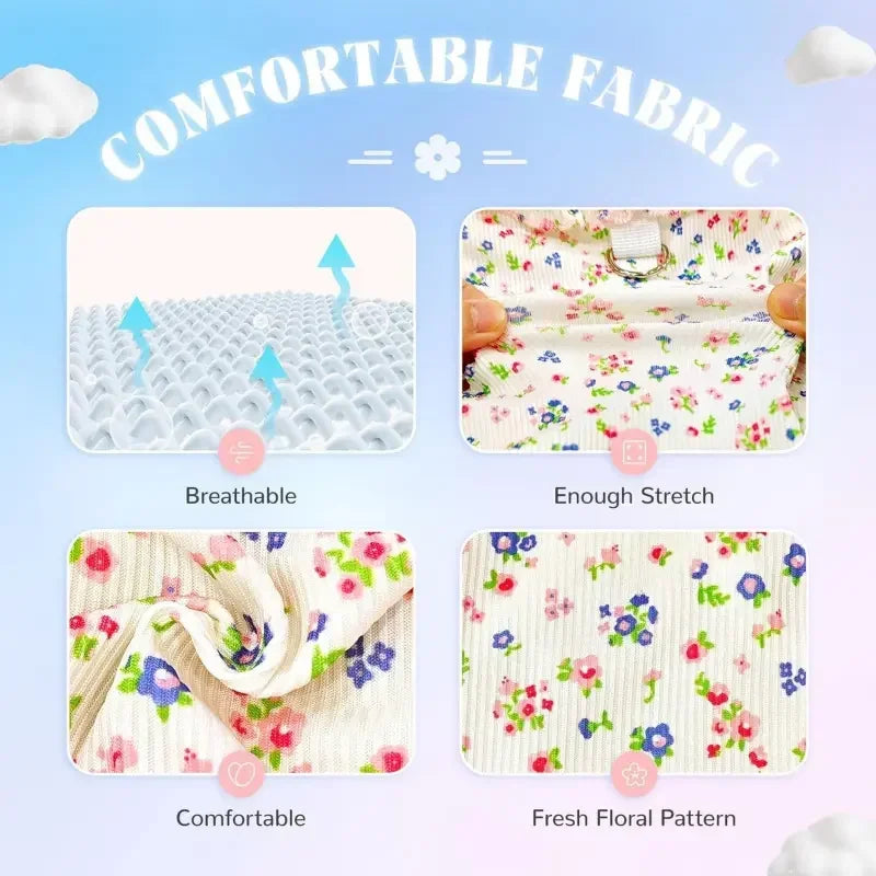 Breathable Summer Ruffle Sleeve Shirt For Small Pets