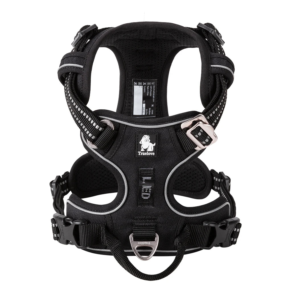 TrueLove Adjustable Reflective No Pull Dog Harness For Pets