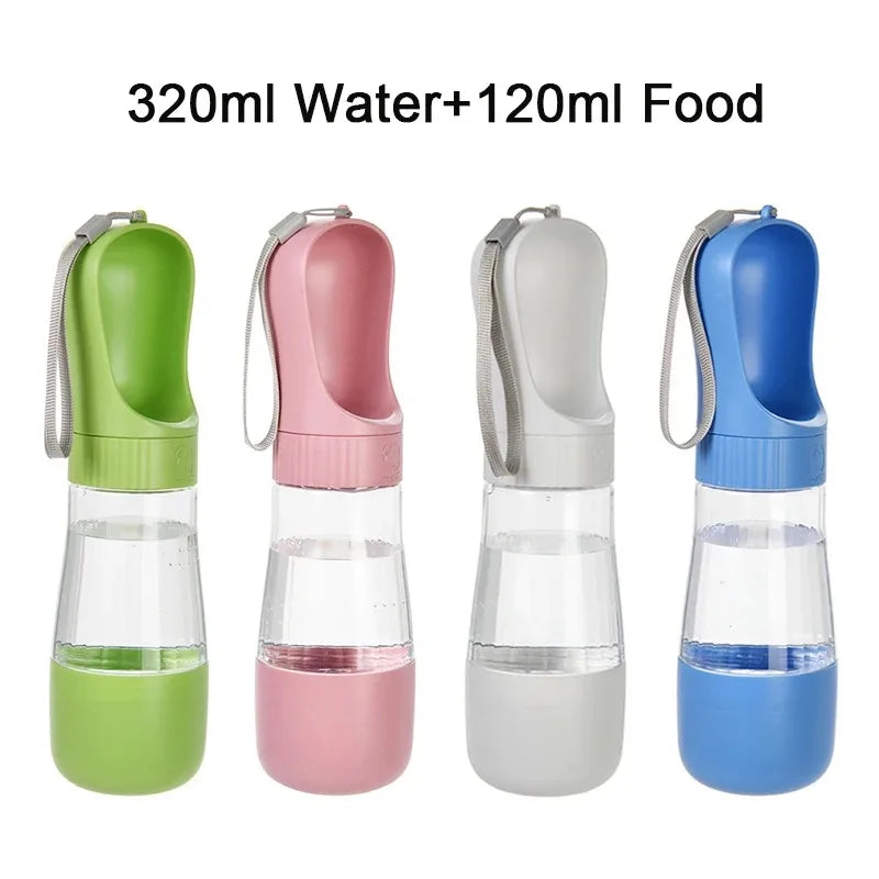 Two In One Portable Pet Water Bottle And Dog Feeder