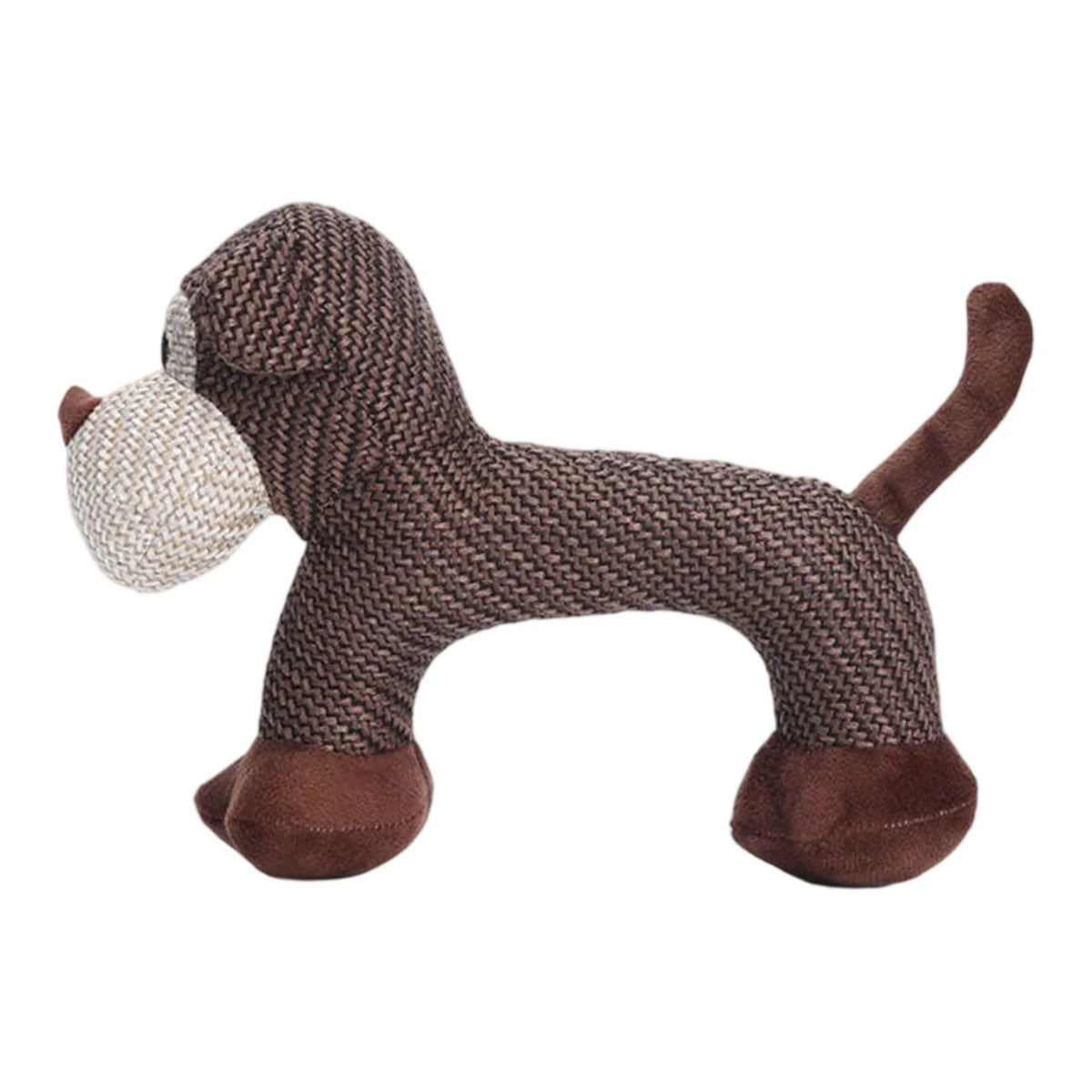 Interactive Plush Squeaky Dog Toy With Cute Animal Shape Design