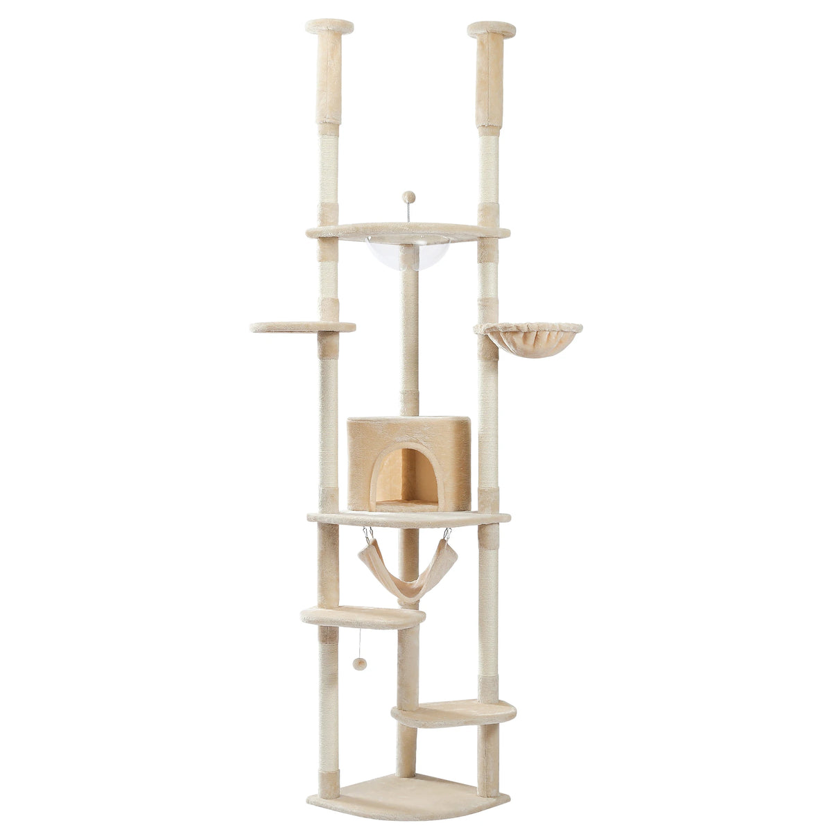 PAWZ Road Adjustable Cat Tower With Durable Scratching Posts