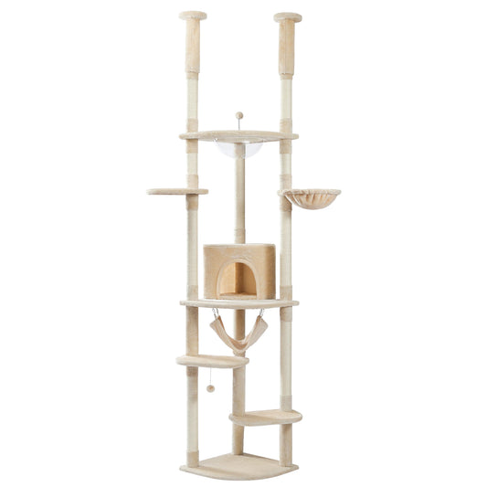 PAWZ Road Adjustable Cat Tower With Durable Scratching Posts