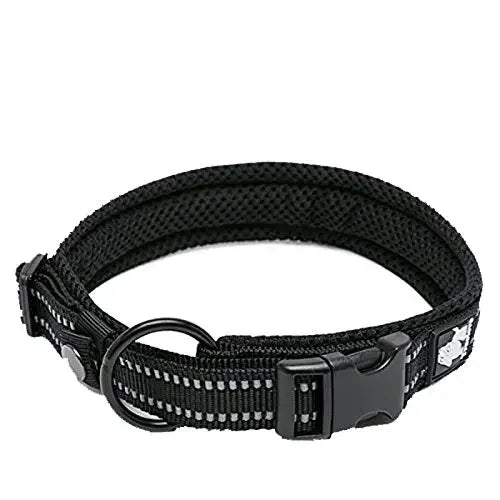 TrueLove Padded Reflective Nylon Adjustable Dog Cat Collar