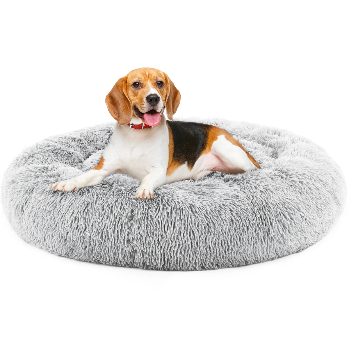 JHK Premium Calming Dog Bed With Soft Washable Faux Fur