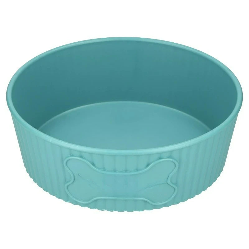 Durable Round Plastic Pet Bowl For Dogs Water And Food