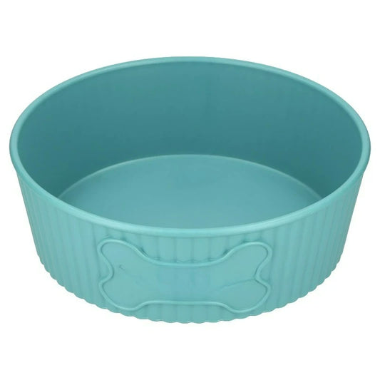 Durable Round Plastic Pet Bowl For Dogs Water And Food