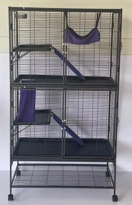 Garvee Rolling Metal Multi Level Small Animal Pet Cage