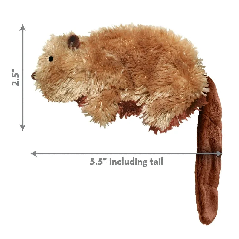 Plush Beaver Dog Toy Handcrafted With Soft Fleece Squeaker