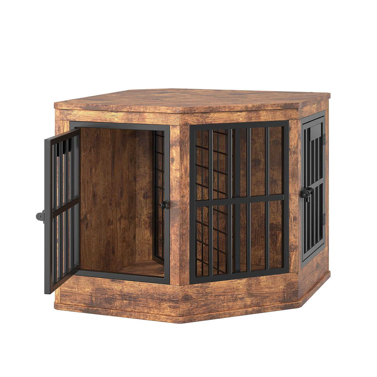 Decorative Wooden Corner Pet Crate Console Table Furniture