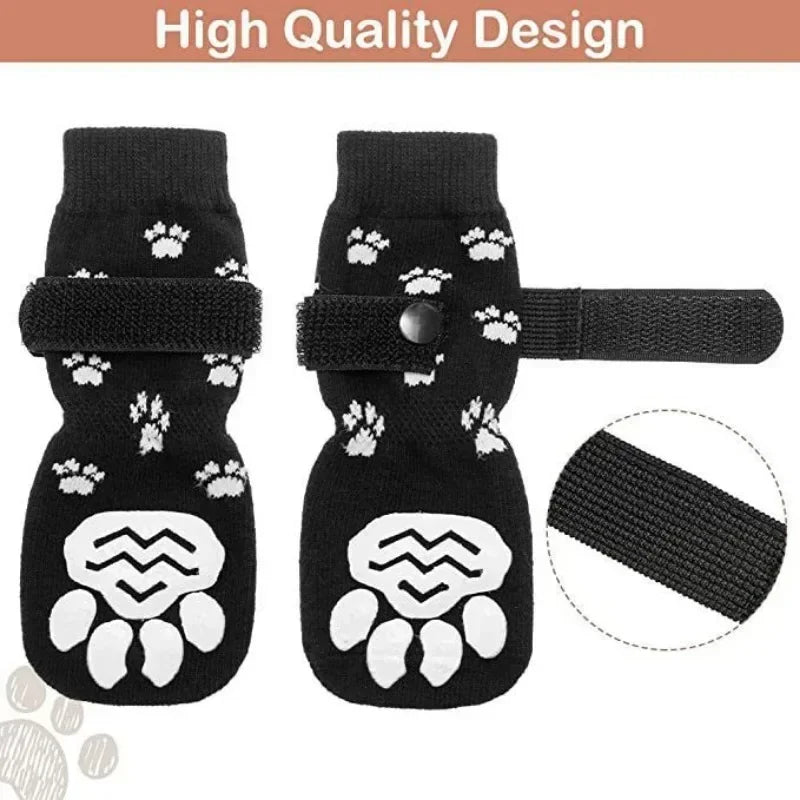 Soft Anti Slip Cotton Dog Socks For Indoor Paw Protection