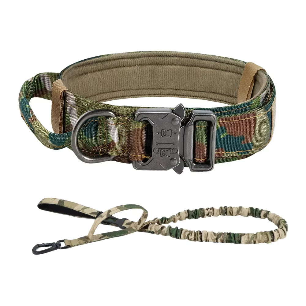Petraavel Adjustable Nylon Dog Collar And Leash Set Padded Buckle