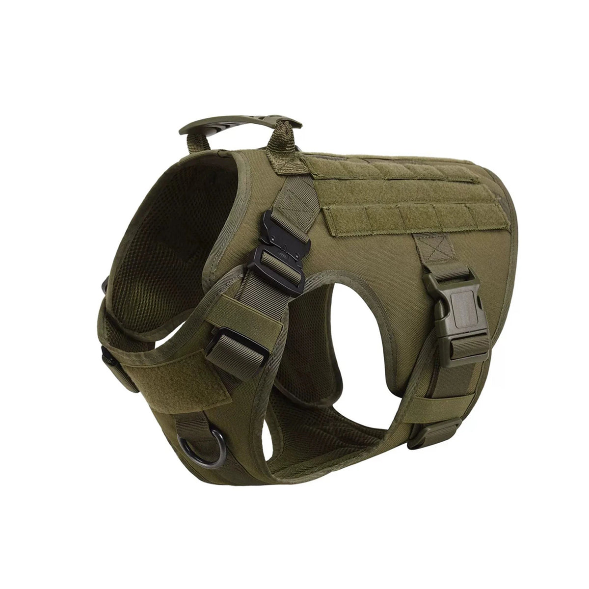 Petravel Tactical Dog Harness Padded Quick Release Molle Vest
