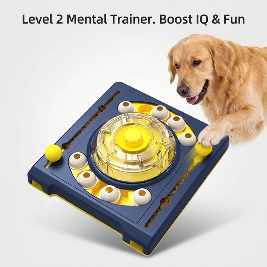Interactive Dog Puzzle Turntable Treat Dispenser For Mental Stimulation