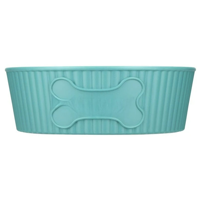 Durable Round Plastic Pet Bowl For Dogs Water And Food