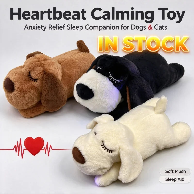 Interactive Plush Heartbeat Pet Anxiety Relief Sleep Toy