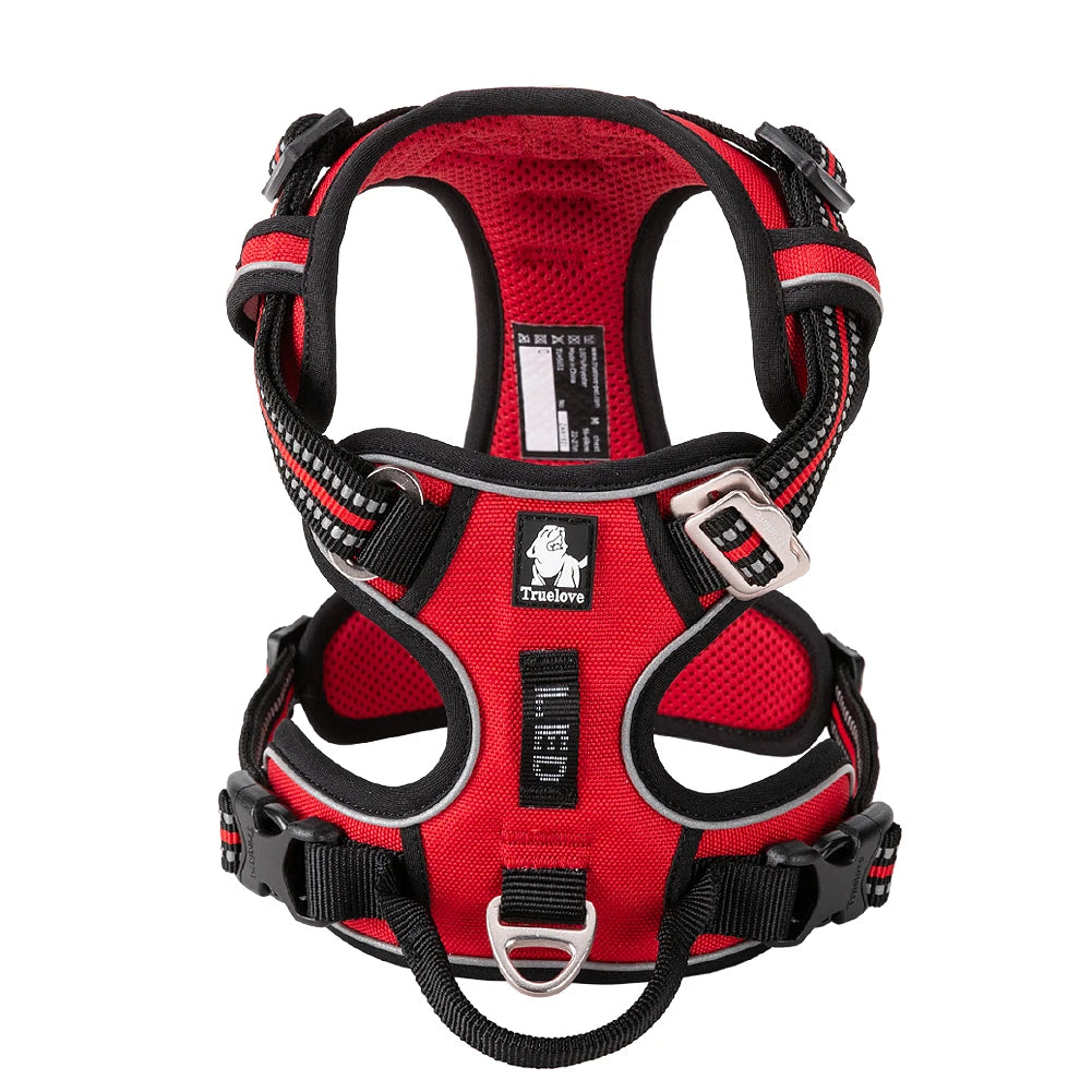 TrueLove Adjustable Reflective No Pull Dog Harness For Pets