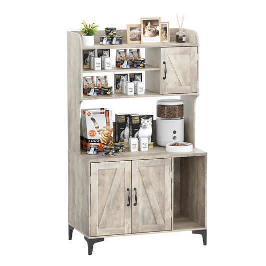 EliteZ Cat Litter Box Enclosure Cabinet With Storage