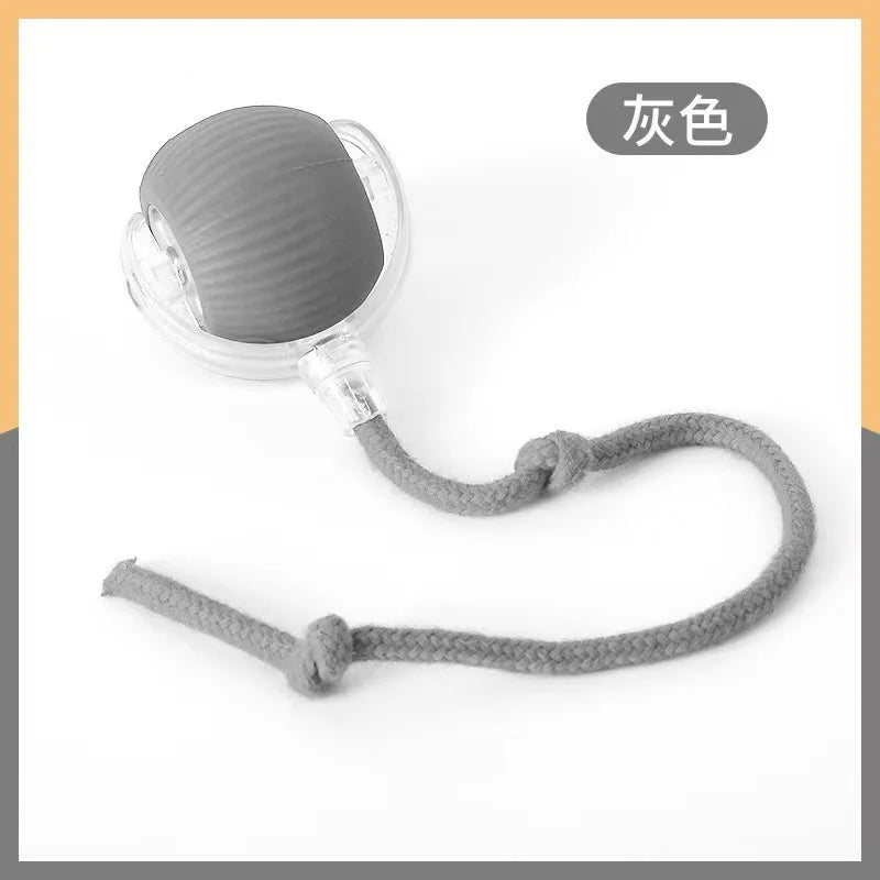 Automatic Led Cat Interactive Ball Toy With Rope Tail