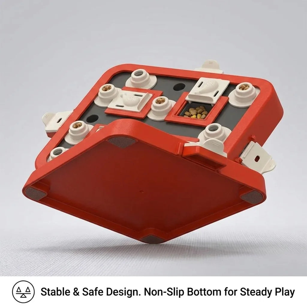 Interactive Dog Puzzle Feeder For Mental Stimulation And Treat Dispensing