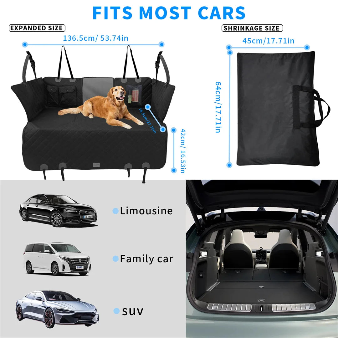 Bingopaw Waterproof Dog Car Seat Cover For Back Seat Protection