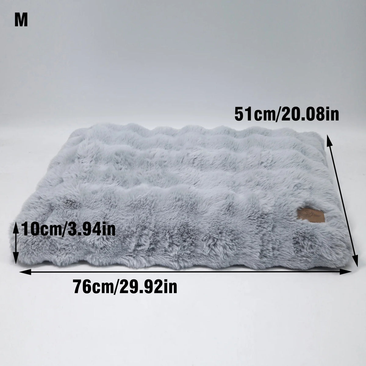 Bingopaw Ultra Soft Plush Dog Bed With Thick Comfort Foam