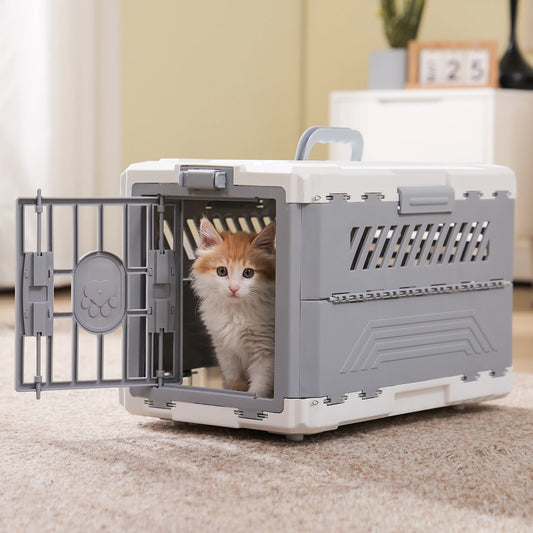 PAWZ Road Foldable Pet Travel Crate With Secure Lock Door