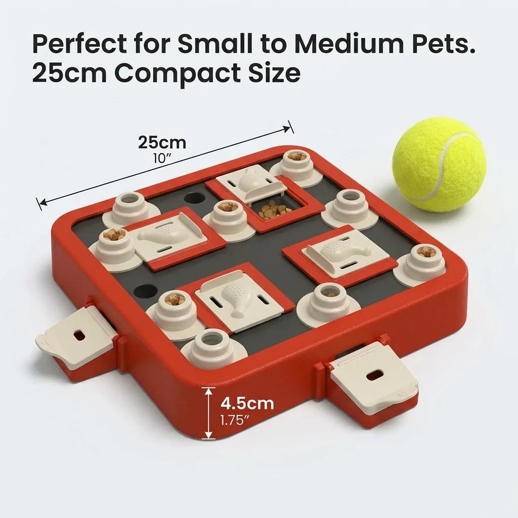 Interactive Dog Puzzle Feeder For Mental Stimulation And Treat Dispensing