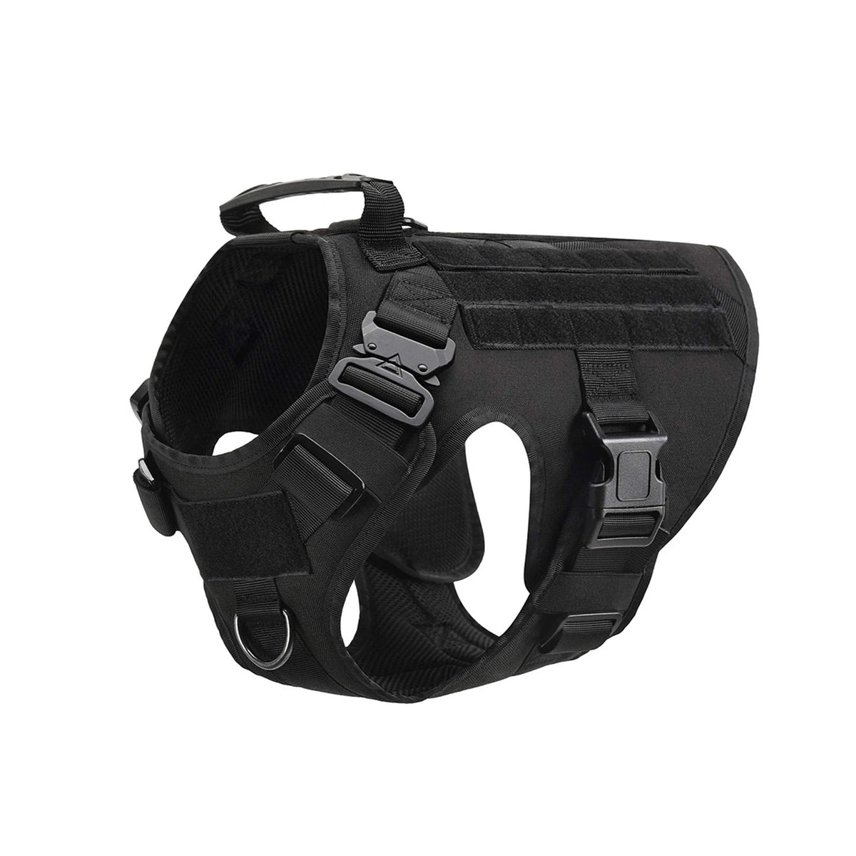 Petravel Tactical Dog Harness Padded Quick Release Molle Vest