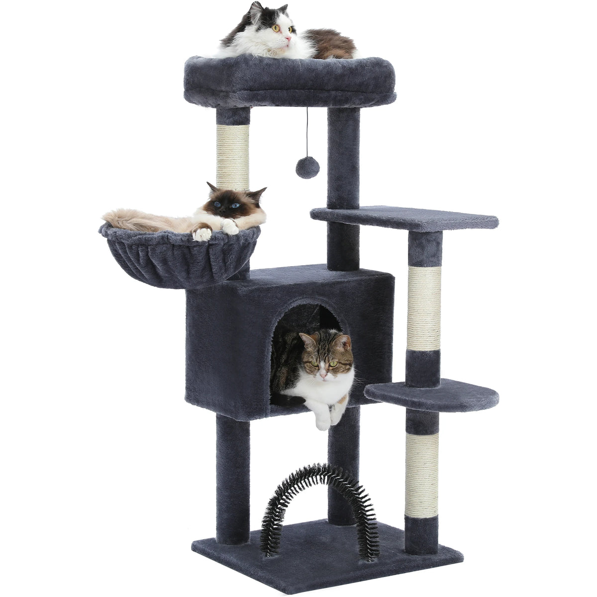 PAWZ Road Four Tier Cat Condo Featuring Hammock And Posts