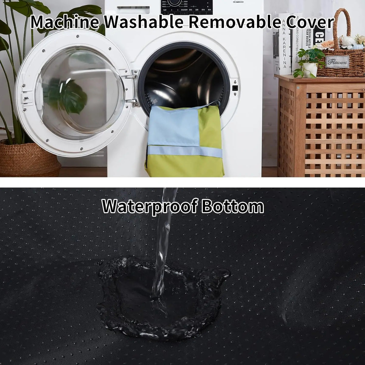 HiMISS Waterproof Dog Car Seat Booster With Storage Pockets