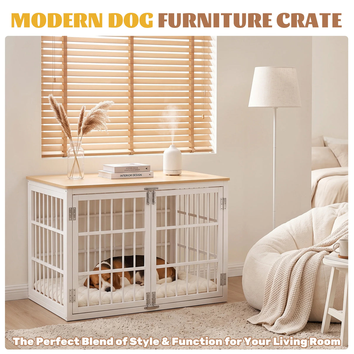 JHK Heavy Duty Double Lock Dog Kennel With Iron Frame