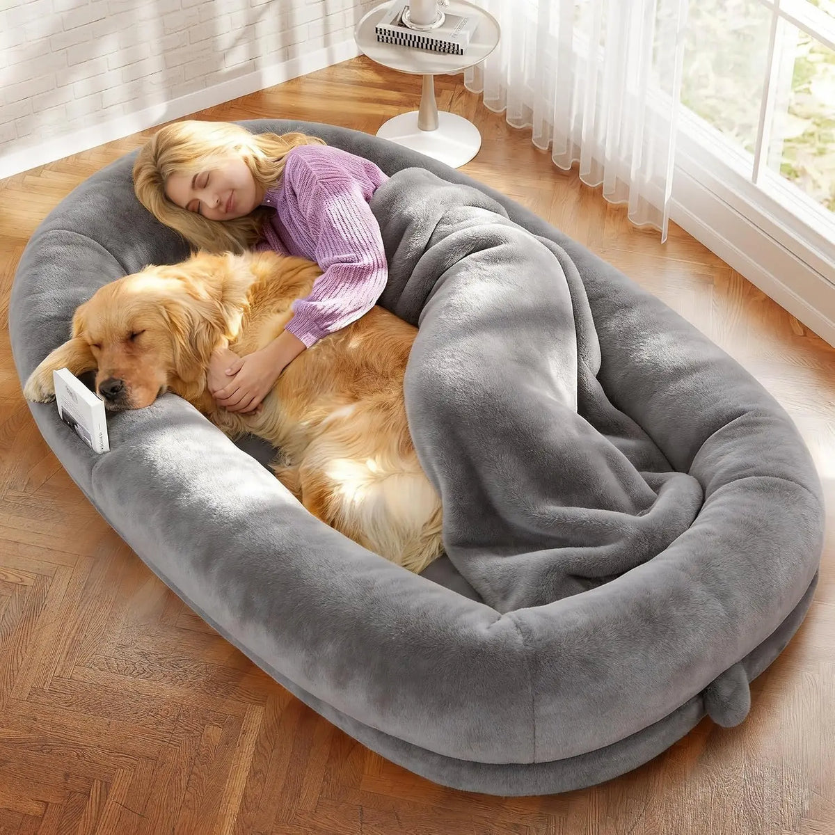 Premium Cotton Platform Bed For Adults And Dogs With Support