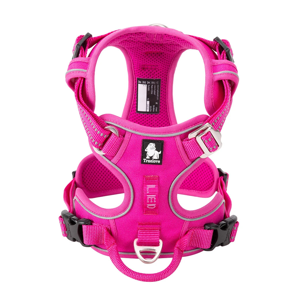 TrueLove Adjustable Reflective No Pull Dog Harness For Pets