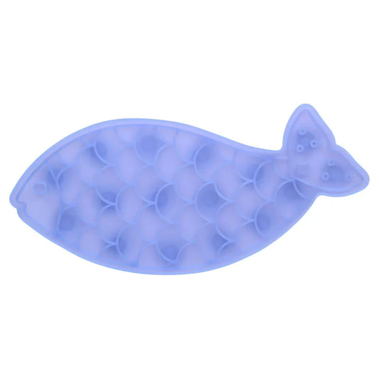 Silicone Fish Shaped Cat Lick Mat For Slower Mindful Feeding