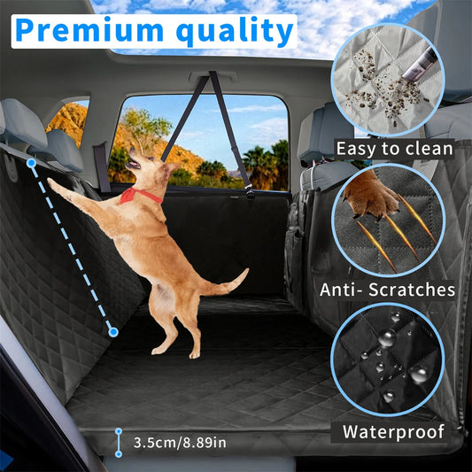 Bingopaw Waterproof Dog Car Seat Cover For Back Seat Protection