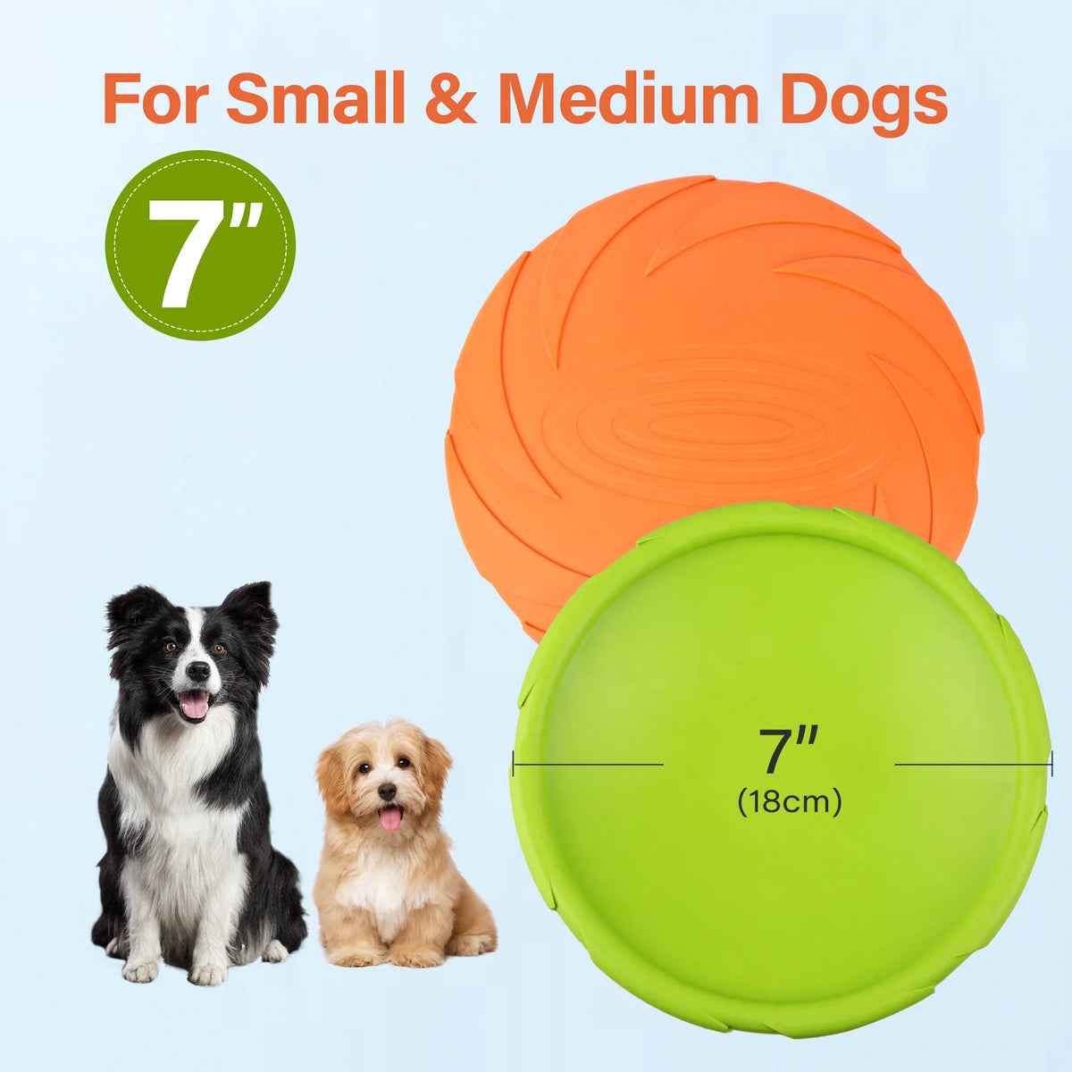 Waterproof Floating Natural Rubber Dog Flying Disc Toy