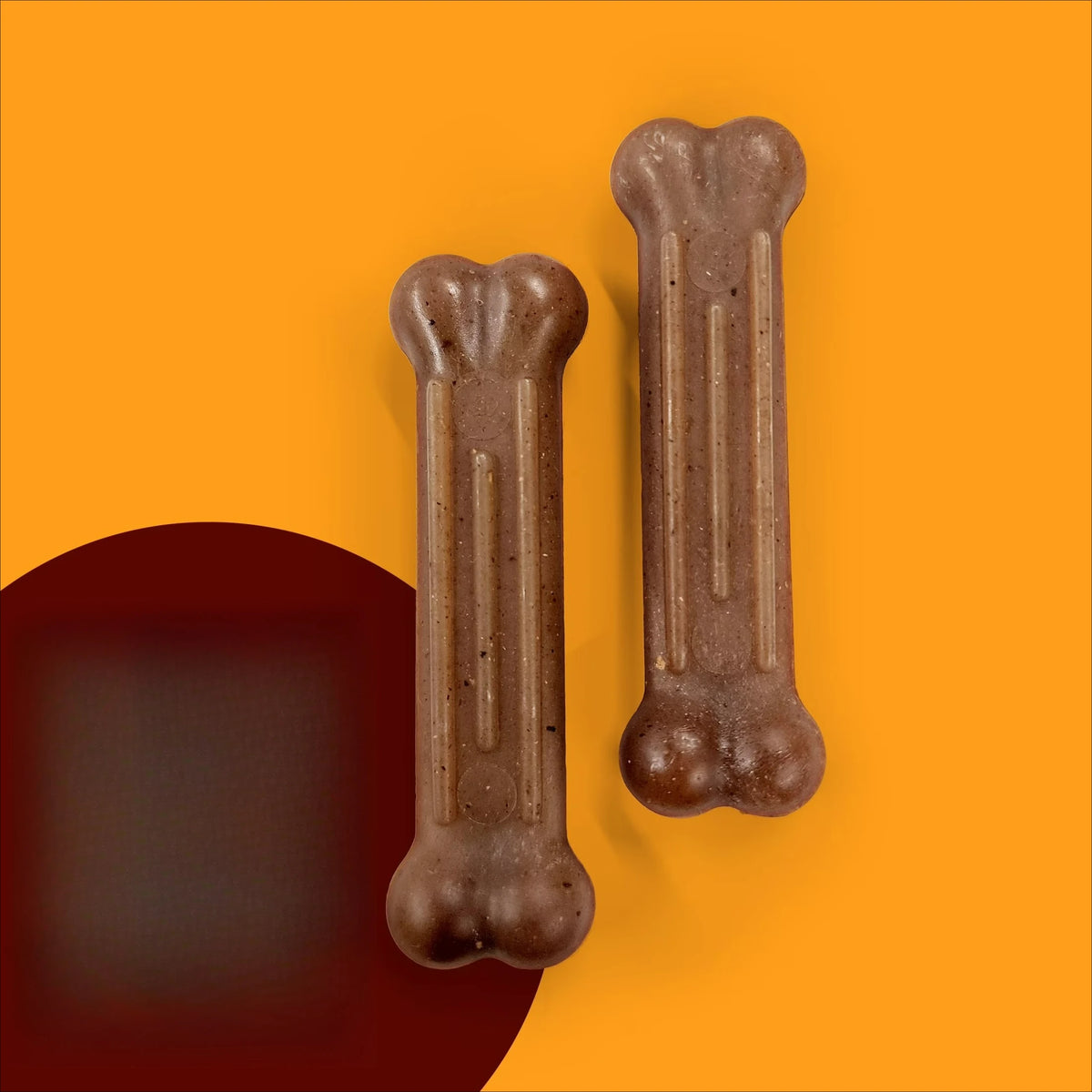 Strong Chew Textured Nylon Bone Dog Toy With Real Beef Blend