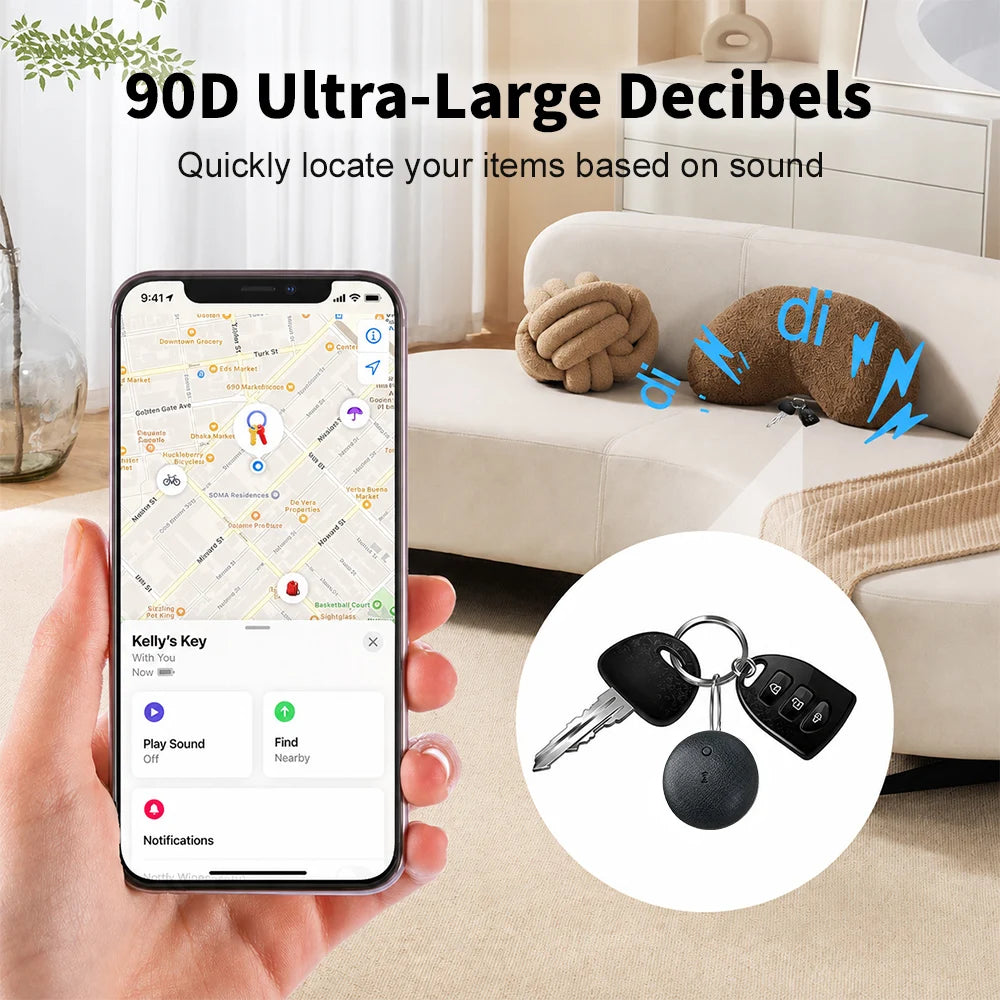 Smart Bluetooth Pet Tracker Anti-Lost Tag for Pets and Keys