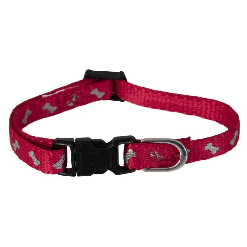 Adjustable Reflective Polyester Dog Collar With Comfortable Design