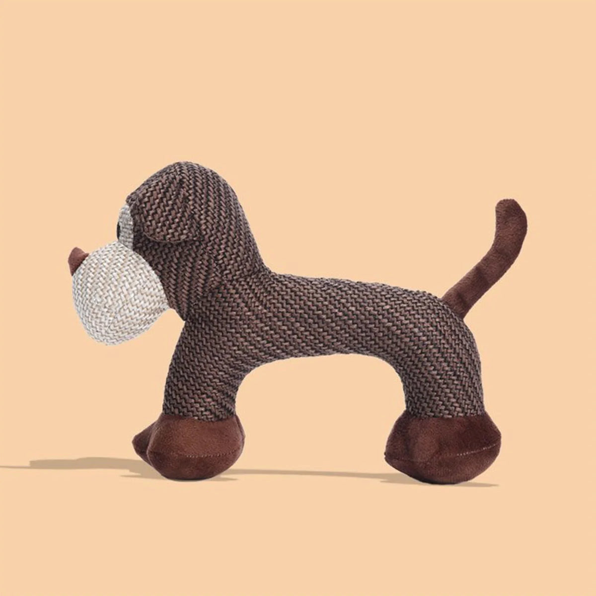 Interactive Plush Squeaky Dog Toy With Cute Animal Shape Design